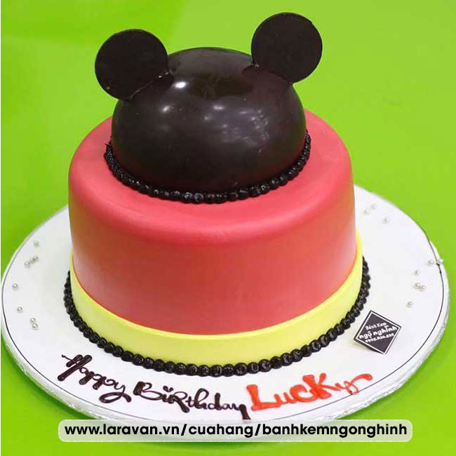 Bánh kem sinh nhật nhân vật hoạt hình chuột mickey