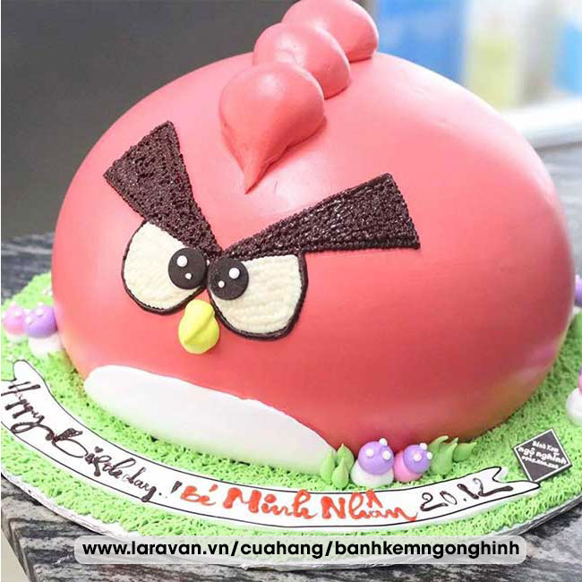 Bánh kem sinh nhật nhân vật hoạt hình angry bird