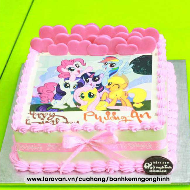 Bánh kem sinh nhật nhân vật hoạt hình ngựa pony