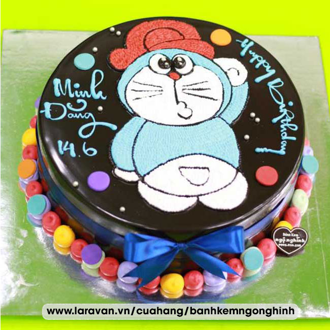 Bánh kem sinh nhật nhân vật hoạt hình doremon