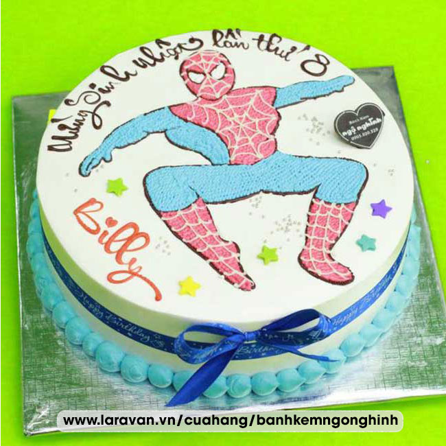 Bánh kem sinh nhật người nhện