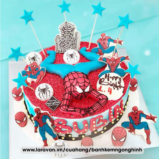 20+ mẫu bánh sinh nhật người nhện dễ thương, cực ngầu
