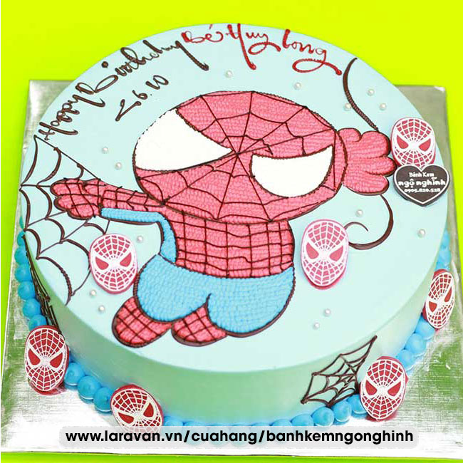 Bánh kem sinh nhật siêu nhân người nhện
