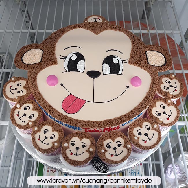 Bánh hình con khỉ, bánh tuổi khỉ, tuổi thân, quà tặng sinh nhật cực độc cho  các bé | Nhận đặt bánh sinh nhật, bánh in ảnh, cupcake, fondant tại Hà Nội