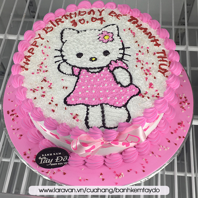 30 Mẫu bánh sinh nhật Hello Kitty màu hồng, dễ thương, xinh xắn nhất